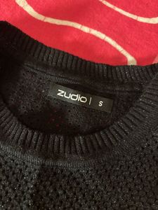 Black Knit Sleeveless Top