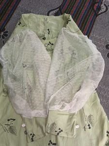 Chic Light Green Printed Top