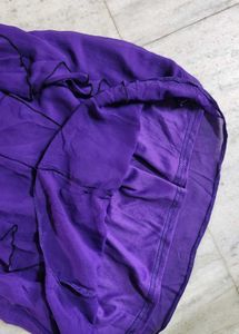 Purple Ruffle Mini Dress