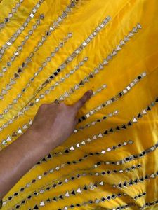Stunning Yellow &amp; Teal Lehenga Choli Set