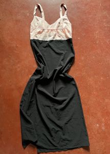 Stylish Two-Tone Midi Dress