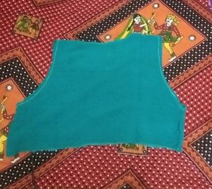 Co-ord Set Blouse Top Bluish Green