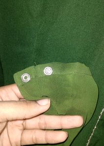 Green Anarkali Kurti With Duptta