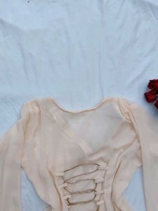 Y2k corset asymmetrical kurti🫶