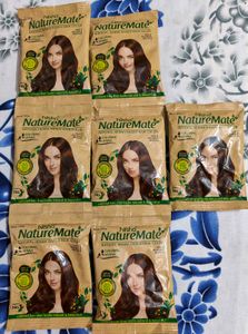 Combo Nisha NatureMate Hair Color Packets