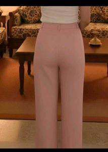 Pink Wide Leg Trousers