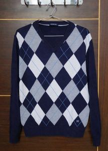 Argyle Knit Sweater - Classic Style