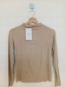 Mock Neck Long Sleeve Top