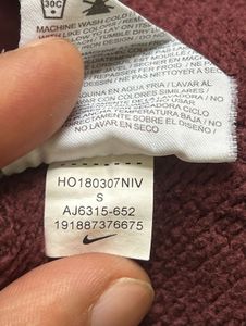 Nike Burgundy Hoodie Small