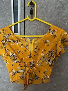 Yellow Crop Top