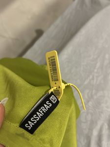 Lime Green Ruffled Mini Dress
