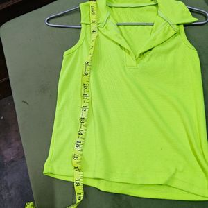 Neon Green Crop Top