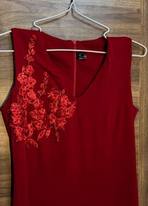 Red Maxi Gown Dress