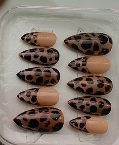 Handmade Leopard Print Press On Nails