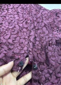 Elegant Burgundy Lace Dress