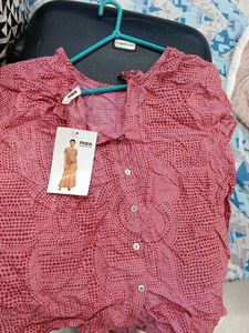 MAX Pink Printed Top