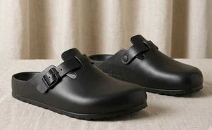 Classic Birkenstock Boston EVA Black Clogs.