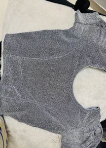 Sparkling Silver Blouse