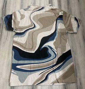Abstract Print Graphic Tee