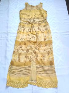 Yellow Floral Maxi Dress
