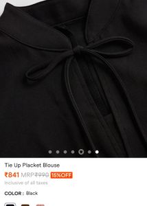 Tie up Placket Blouse