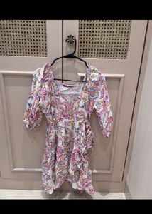 Boho Paisley Print Mini Dress