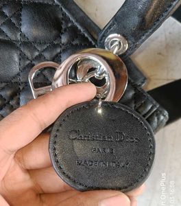Christian Dior Black Cannage Quilted Handbag / Sho