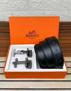 Hermes Belt  2 buckle  Set