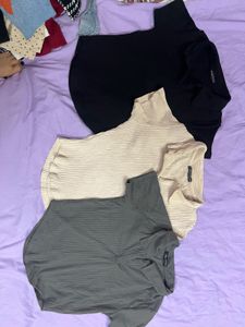 Ribbed Tops Set of 3