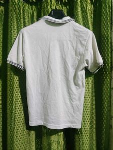 Vintage White Pocket Polo Shirt