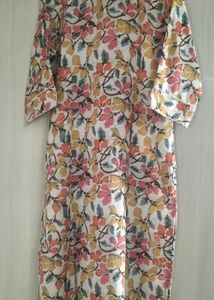 Floral Cotton kurti By Chaudhari Lifestyle (XXL)