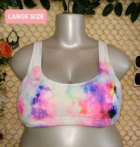 Colorful Tie-Dye Sports Bra