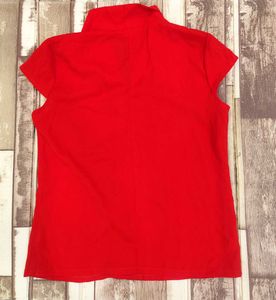 Chic Red Cap Sleeve Top