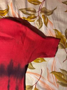 red vintage top
