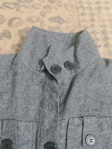 Korean style Wool Frock Onepiece With Belt