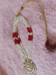 Beaded Necklace with Pendant