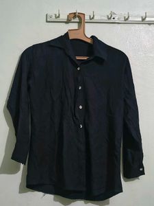 Classic Black Button-Up Shirt