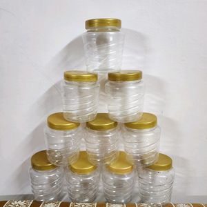 Set Of 10 Jars With Lids