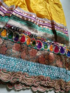 Vibrant Embroidered Ethnic Skirt