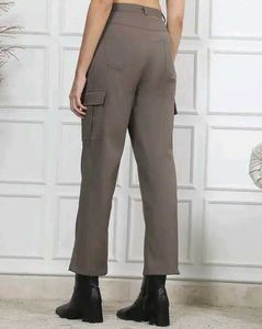 Shein Ankle Length Fly With Button Closure Cargo P