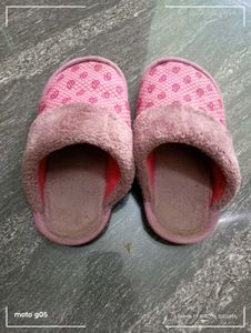 Pink Fur Slippers
