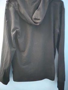 Black Zip-Up Body-Fit Hoodie