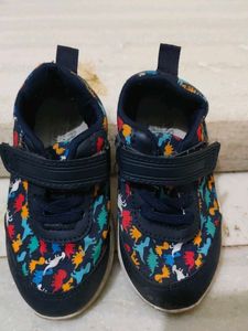 Cute Dinosaur Print Kids Sneakers