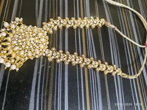 grand stone Gold-Tone Necklace