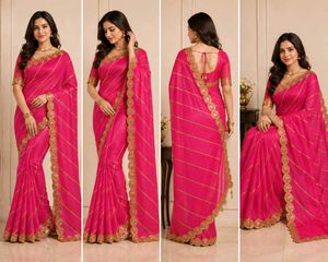 😱 party wear 💞 pink dulhan gorgeous saree 😱