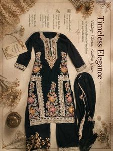 ⭐vintage Y2K Elegant Embroidered Kurta Set