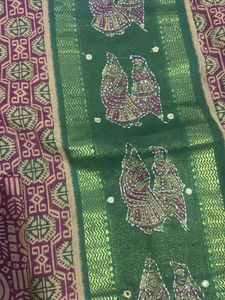 maroon and green suit pure cotton