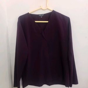 Purple Long Sleeve Blouse