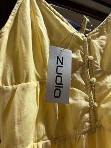 Yellow Tiered Maxi Dress size M