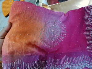 Stunning Embellished Ombre Saree